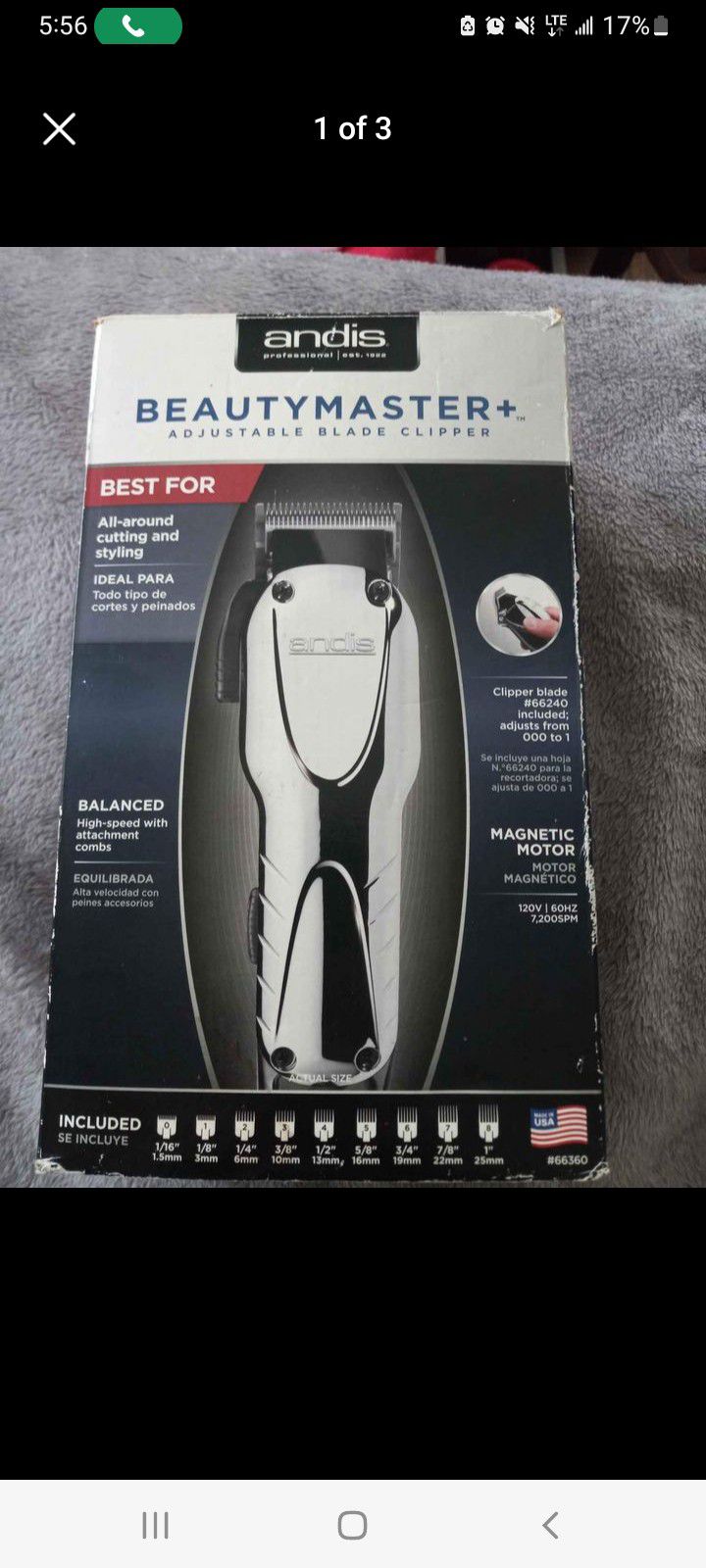 andis beauty Master clippers