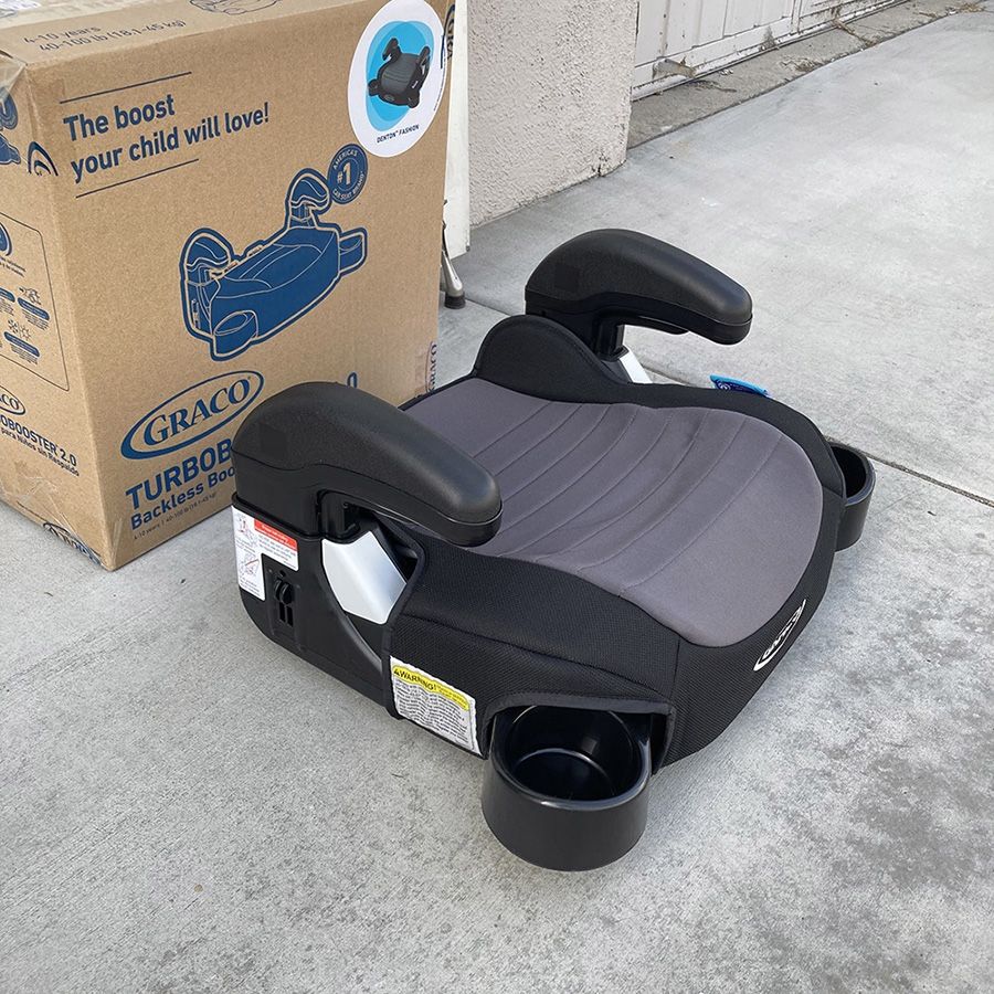 (NEW) $22 (Graco) TurboBooster 2.0 Backless Booster Car Seat, Child ages 4 to 10, from 40 to 100lbs