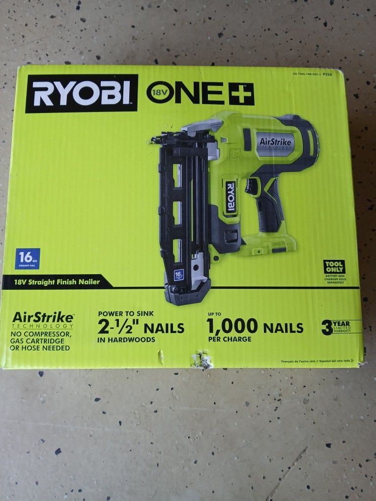 Ryobi One+ 18v Cordless Finish Nailer