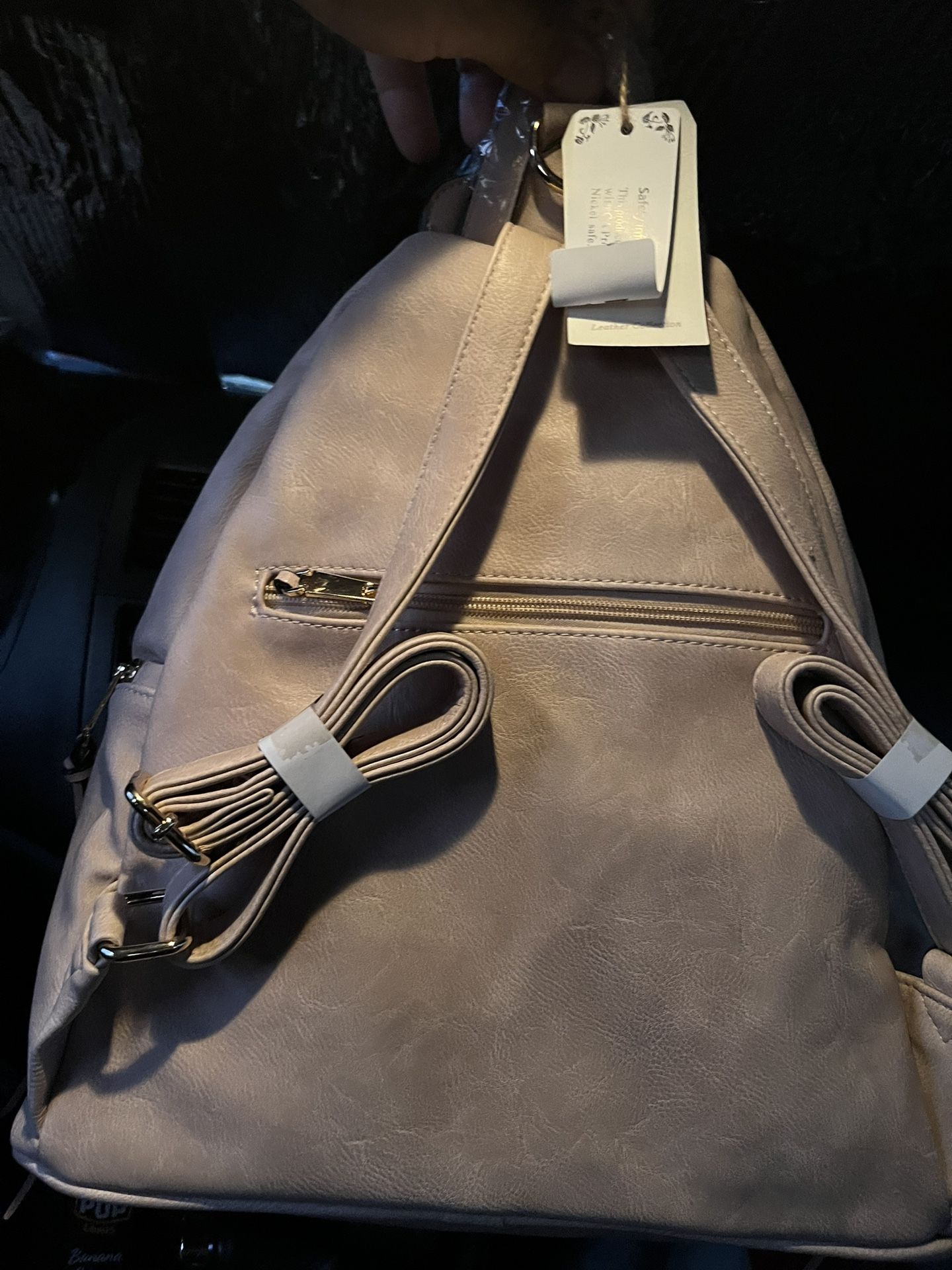 Zan Leather Collection Women Backpack / Purse