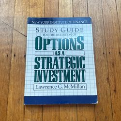 Options as a Strategic Investment Study Guide
