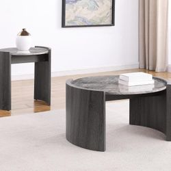 New Marble Coffee Table And End Table