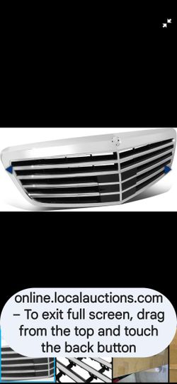 Retail $413.44) DNA MOTORING Horizontal Slat Grille Grill for 12-13 Mercedes-Benz S350