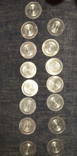 1968 Shell's Mr President Coin Game Tokens