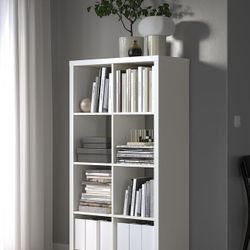 2 Kallax Book Shelf White IKEA 