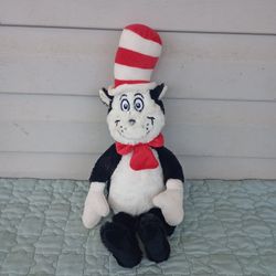 Plush Cat in the Hat Dr Seuss 16" Aurora World Stuffed Animal Toy