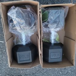 Urethane Hexagon Dumbbells-90lbs 