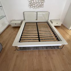 Bed Frame With Two Night Stands 