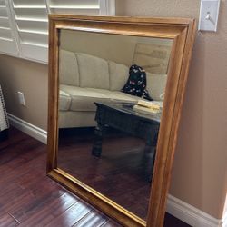Mirror w/ Solid Wood Frame