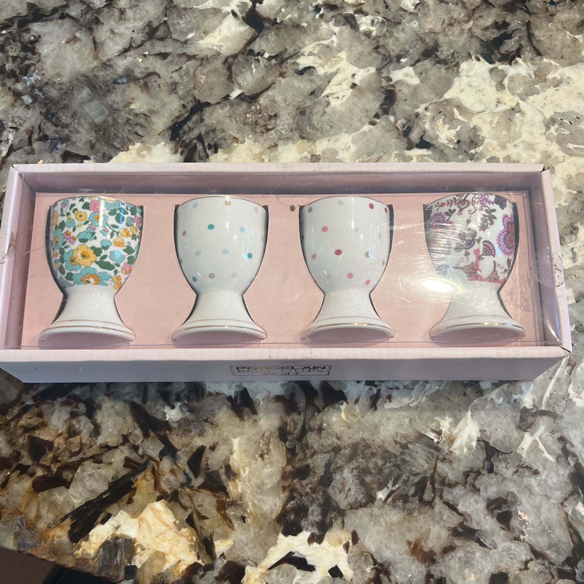 Porcelain Egg Cup Set