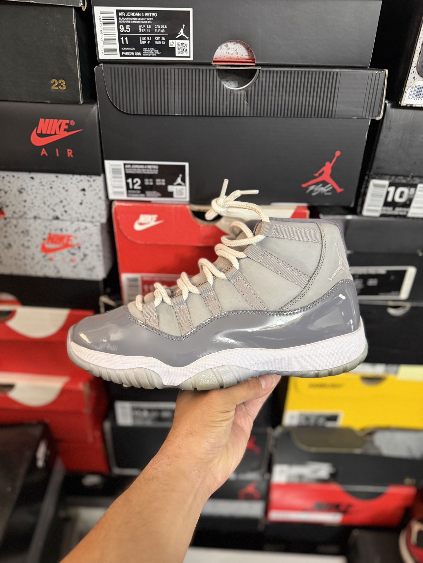 2021 Jordan Cool Grey 11s size 9.5 USED But Clean 