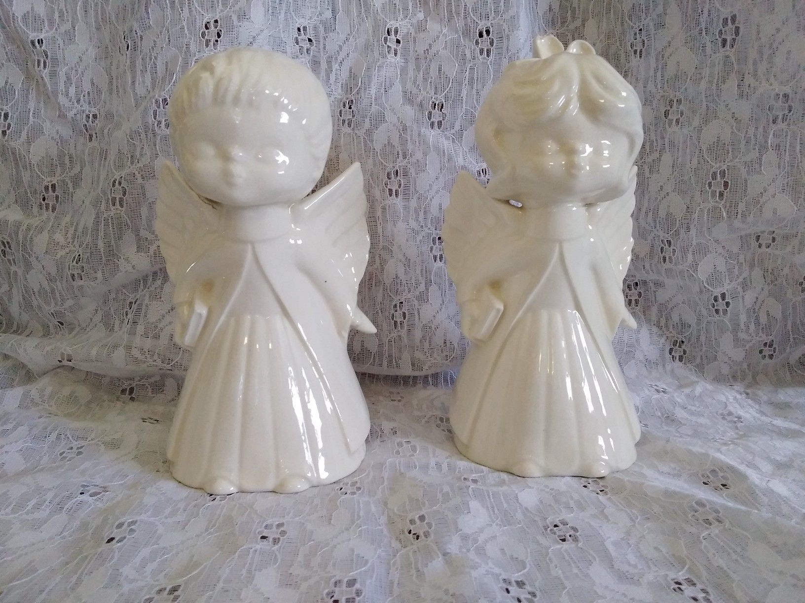 Kissing Ceramic Angels