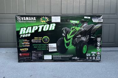 Yamaha Raptor 12V ATV Ride-on, Ages 3+, Speeds Up to 5 MPH, Includes Battery and Charger BRAND NEW IN BOX