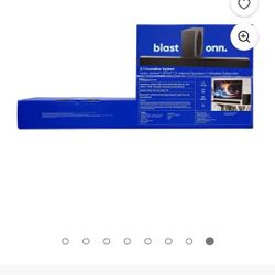 One 2.1 Soundbar Two Speakers Wireless Subwoofer