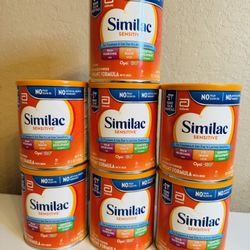6 Cans - Similac Sensitive OptiGRO Milk Based Infant Formula 12.5oz 07/2026