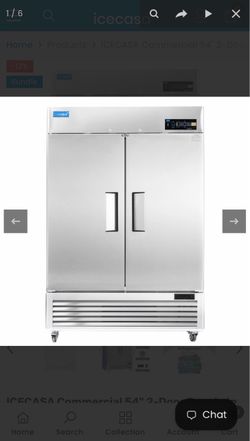 54" 2-Door Reach-In Refrigerator 49 Cu.ft
