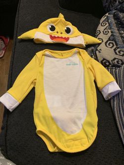 Baby shark costume child 6_12 meses