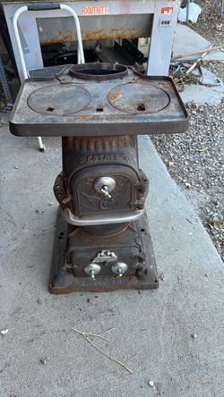 Antique Estate Cast Iron Wood Stove