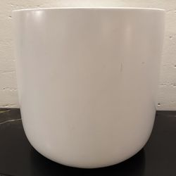 Large white plastic planter  