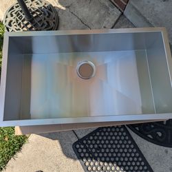 Single Basin Stainless steel sink