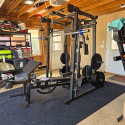 Smith Machine 2001 | Multi-Use Adj Bench | Gym Equipment | Fitness | Squat Rack | Excercise |🔴WEIGHTS AND BARBELL SOLD SEPARATELY 🔴 FREE DELIVERY 🚚