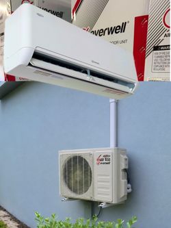 Mini Split inverter solo frio marca EVERWELL 12000 BTU 17 seer 220 volt/ Wifi