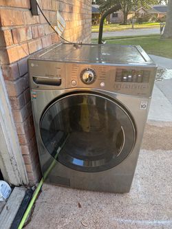 LG WASHER  FRONT LOADER WHITE ELECTRIC WORKING GREAT TRABAJAN BIEN