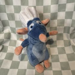 Disney Pixar Ratatouille Remy Chef Plush – Blue Stuffed Animal