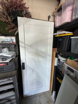 32 x 80 Barn Door with Hardware - Solid Core Single Panel Shaker