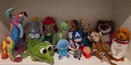 Large Disney Plush Lot (Princess, Marvel, Toy Story and More)