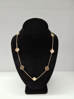 20" Gold Necklace 14kt YG Clover