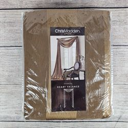 CHRIS MADDEN CHANTAL SHEER WINDOW SCARF PANEL VALANCE JCP Home 50X216"