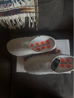 Nike Mind 001 Mule White Orange Men’s Slip On Casual Comfort Sneakers