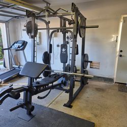 Smith Machine 2001 | Multi-Use Adj Bench | Gym Equipment | Fitness | Squat Rack | Excercise |🔴WEIGHTS AND BARBELL SOLD SEPARATELY 🔴 FREE DELIVERY 🚚