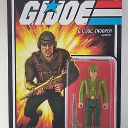 Super7 ReAction G.I. Joe Infantry Trooper 3.75” (Brown) Action Figure Carded