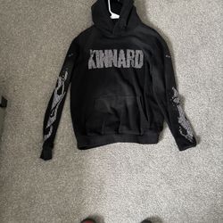 Heavy Black Gray Wash Hoodie