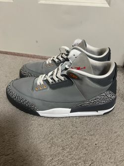 JORDAN 3 COOL GREY SIZE 12