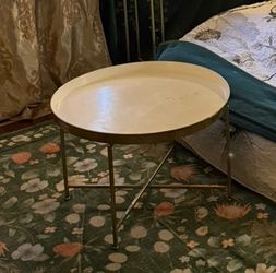 Gold enamel table