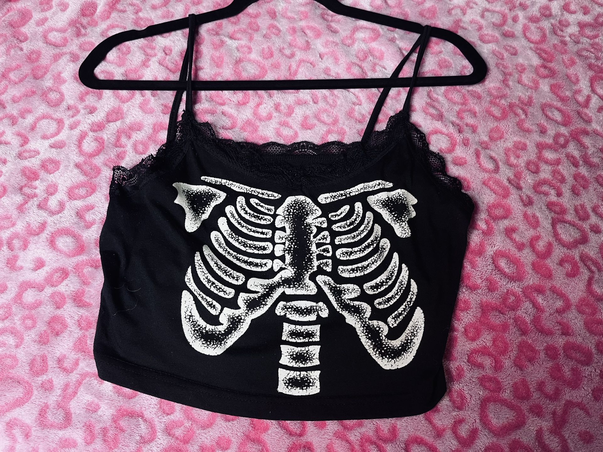 Skeleton Crop Top
