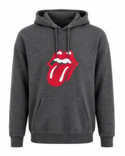 eBay Title  The Rolling Stones Hoodie XL Gray Tongue Logo Pullover Sweatshirt Rock Band