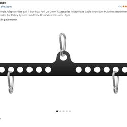 Gym Adaptor Accessory Machine Attachment For Cable Pulls 