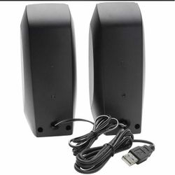 Black USB Wired Computer Speakers