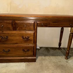 Classic Wooden Desk With Chair
