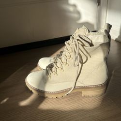 White Hiking Boots