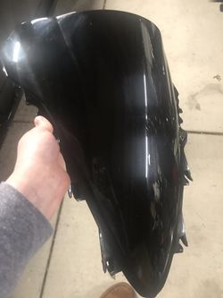 07/08 R1 Double Bubble black Windscreen