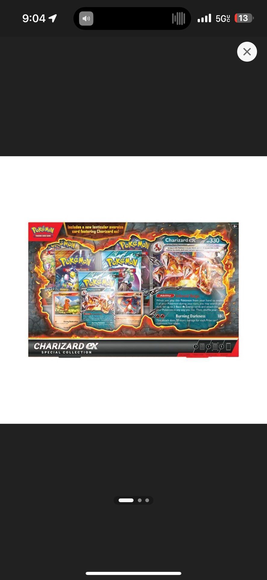 Charizard collection box 