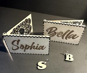 Laser Engraved Wooden Money Envelopes