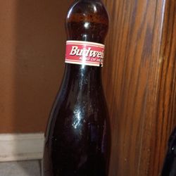 Authentic Classic Budweiser Bottle Along W/ Dale Earnhart Coke Bottle And A Average Classic Coke Bottle 