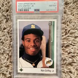Ken Griffey Graded Rookie Card 