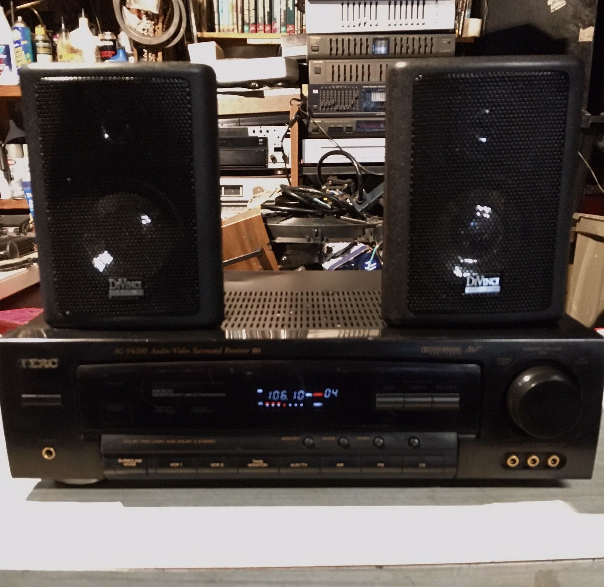 Teac Stereo Surround Receiver + DiVinci Bookshelf Speakers